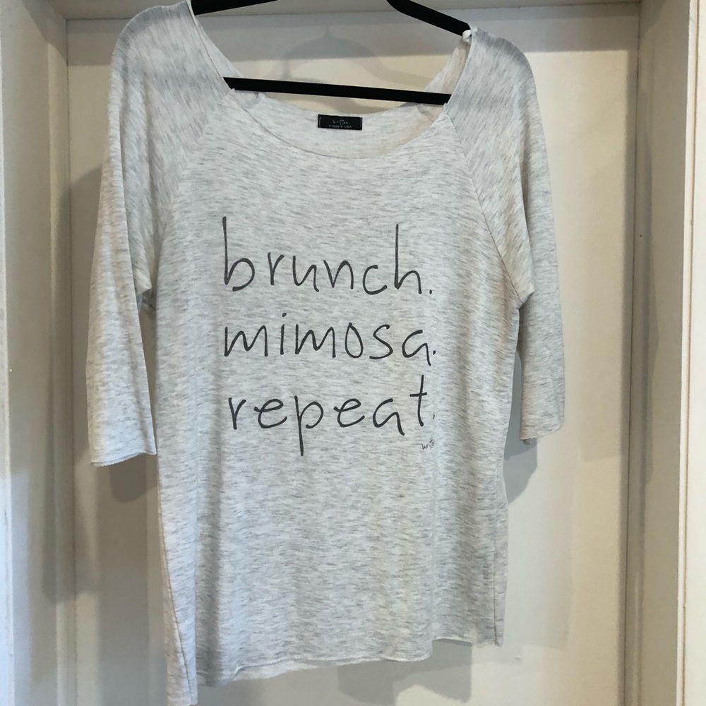 3/4 length sleeve boutique top